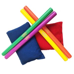 Set of 4 Lummi Sticks with 2 Bean Bags
