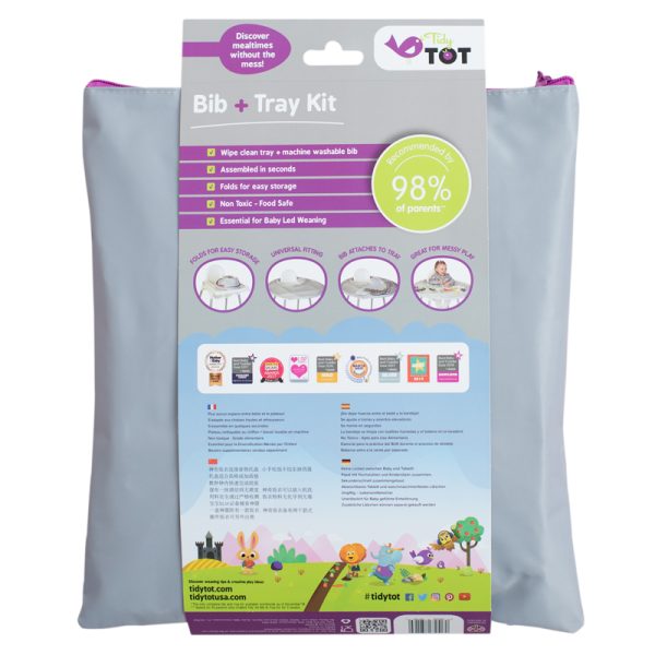 Bib & Tray Kit - Dove Grey - Image 4