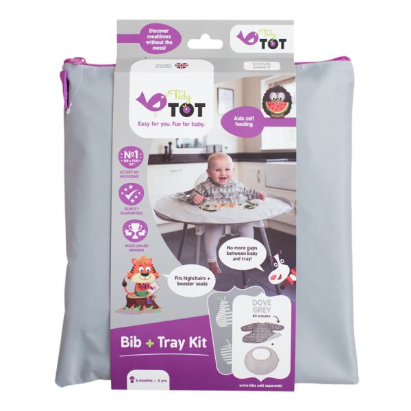 Bib & Tray Kit - Dove Grey - Image 3