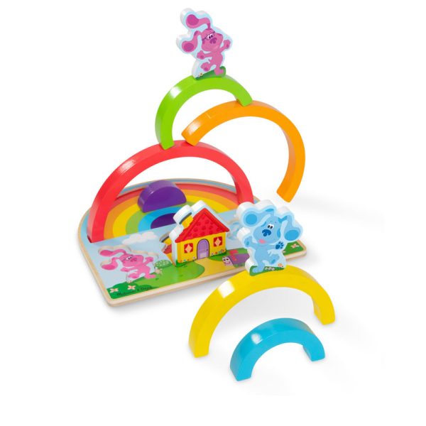 Blue's Clues & You! Wooden Rainbow Stacking Puzzle - Image 3