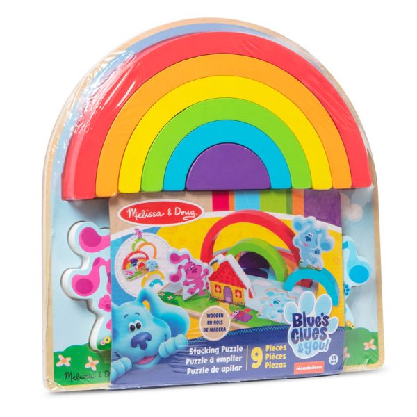 Blue's Clues & You! Wooden Rainbow Stacking Puzzle - Image 4