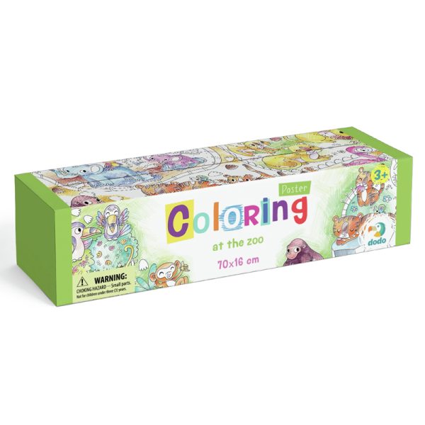 Colouring Poster - At the Zoo - Image 3