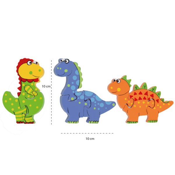Dinosaur Mini Puzzle Set - Image 2