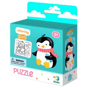 Colouring Puzze 2 in 1 - Penguin