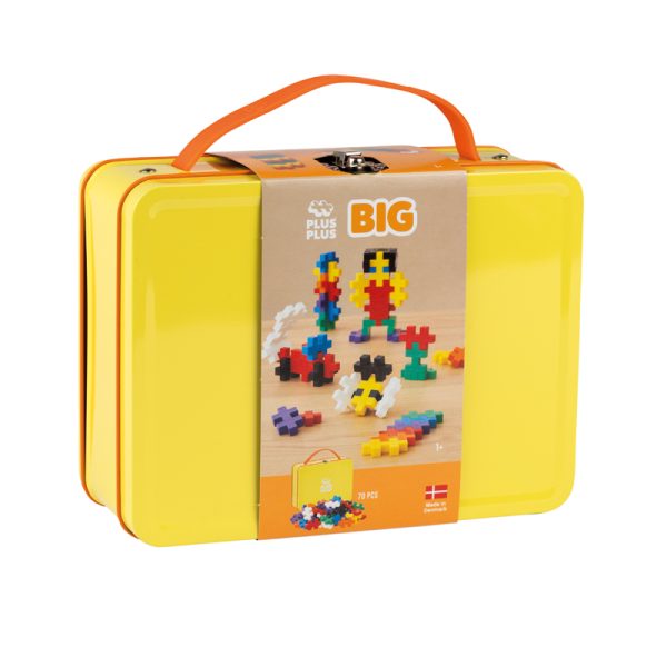 Plus-Plus BIG Yellow Metal Case