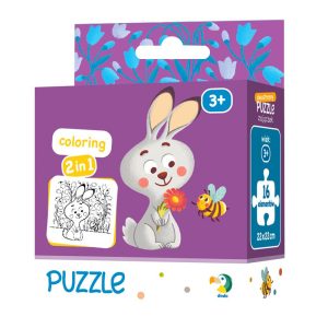 Colouring Puzzle 2 in 1 - Rabbit