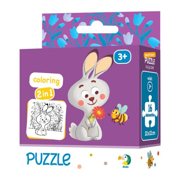 Colouring Puzzle 2 in 1 - Rabbit
