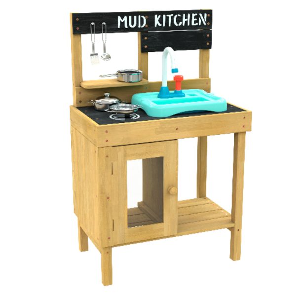 TP Splash and Play Early Fun Wooden Mud Kitchen