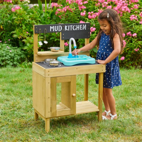 TP Splash and Play Early Fun Wooden Mud Kitchen - Image 2