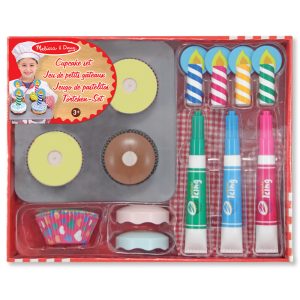 Wooden Cupcake Set