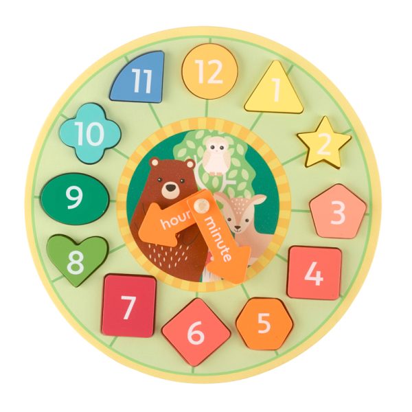 Woodland Shape Sorting Clock