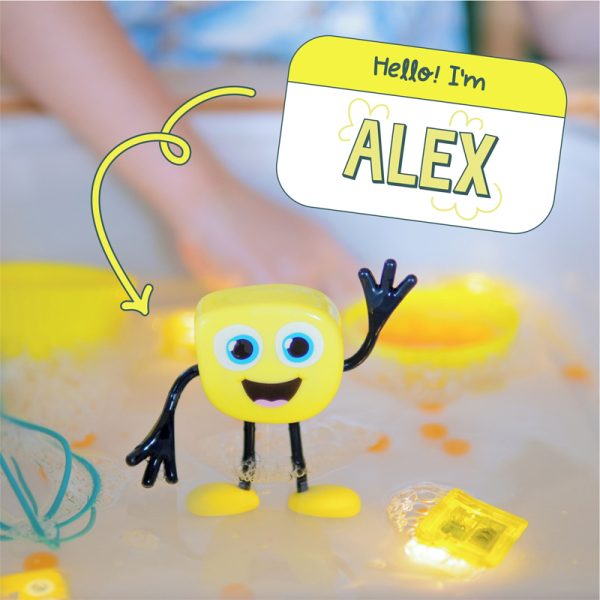 Glo Pals Light Up Sensory Toy Character Pack Yellow - Alex - Image 11
