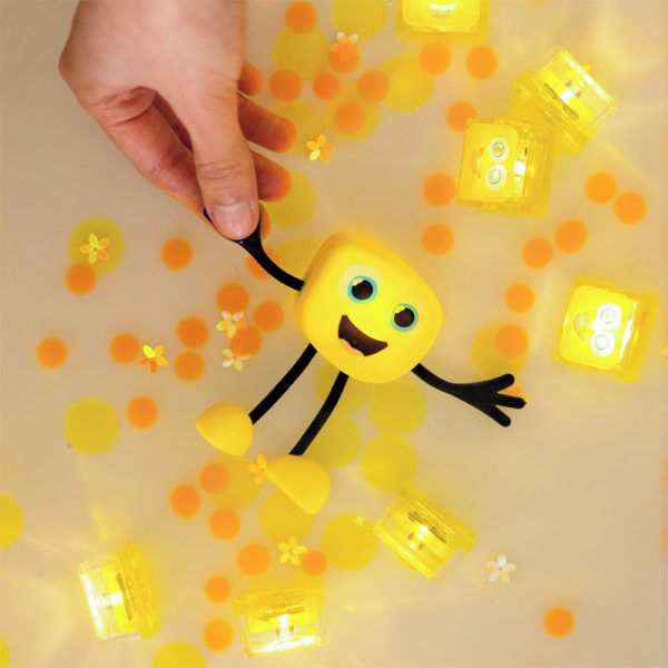 Glo Pals Light Up Sensory Toy Character Pack Yellow - Alex - Image 2