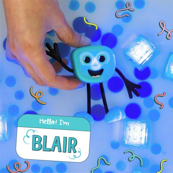 Glo Pals Light Up Sensory Toy Character Pack Blue - Blair - Image 2